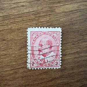 1903-1908 Canada Stamp 2 cent Edward VII